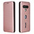 Leather Case Stands Flip Cover Holder L06Z for Xiaomi Black Shark 4 Pro 5G Rose Gold