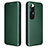 Leather Case Stands Flip Cover Holder L06Z for Xiaomi Mi 10S 5G Green