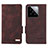 Leather Case Stands Flip Cover Holder L06Z for Xiaomi Mi 14 5G Brown