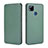 Leather Case Stands Flip Cover Holder L06Z for Xiaomi POCO C3 Green