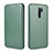 Leather Case Stands Flip Cover Holder L06Z for Xiaomi Poco M2 Green