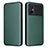 Leather Case Stands Flip Cover Holder L06Z for Xiaomi Poco M5 4G Green