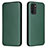 Leather Case Stands Flip Cover Holder L06Z for Xiaomi Poco M5S Green