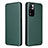 Leather Case Stands Flip Cover Holder L06Z for Xiaomi Poco X4 NFC Green