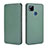 Leather Case Stands Flip Cover Holder L06Z for Xiaomi Redmi 9 Activ Green