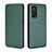 Leather Case Stands Flip Cover Holder L06Z for Xiaomi Redmi K30S 5G Green