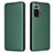Leather Case Stands Flip Cover Holder L06Z for Xiaomi Redmi Note 10 Pro 4G Green