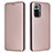 Leather Case Stands Flip Cover Holder L06Z for Xiaomi Redmi Note 10 Pro Max Rose Gold