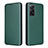 Leather Case Stands Flip Cover Holder L06Z for Xiaomi Redmi Note 11 Pro 4G Green