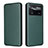 Leather Case Stands Flip Cover Holder L06Z for Xiaomi Redmi Note 11E Pro 5G Green