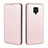 Leather Case Stands Flip Cover Holder L06Z for Xiaomi Redmi Note 9 Pro Rose Gold