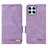 Leather Case Stands Flip Cover Holder L07Z for Huawei Honor X8 4G Purple