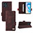 Leather Case Stands Flip Cover Holder L07Z for Huawei Honor X8a 4G