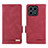 Leather Case Stands Flip Cover Holder L07Z for Huawei Honor X8a 4G Red