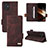 Leather Case Stands Flip Cover Holder L07Z for Motorola Moto G54 5G