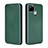 Leather Case Stands Flip Cover Holder L07Z for Realme 7i RMX2193 Green