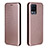 Leather Case Stands Flip Cover Holder L07Z for Realme 8 4G Rose Gold