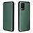 Leather Case Stands Flip Cover Holder L07Z for Realme 8 5G Green