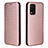 Leather Case Stands Flip Cover Holder L07Z for Realme 8 5G Rose Gold