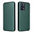 Leather Case Stands Flip Cover Holder L07Z for Realme 9 4G Green