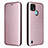 Leather Case Stands Flip Cover Holder L07Z for Realme C21Y Rose Gold