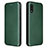 Leather Case Stands Flip Cover Holder L07Z for Samsung Galaxy A02 Green