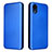 Leather Case Stands Flip Cover Holder L07Z for Samsung Galaxy A03 Core Blue