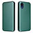 Leather Case Stands Flip Cover Holder L07Z for Samsung Galaxy A03 Core Green