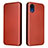 Leather Case Stands Flip Cover Holder L07Z for Samsung Galaxy A03 Core Red