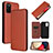 Leather Case Stands Flip Cover Holder L07Z for Samsung Galaxy A03s