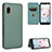 Leather Case Stands Flip Cover Holder L07Z for Samsung Galaxy A20 SC-02M SCV46 Green