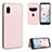 Leather Case Stands Flip Cover Holder L07Z for Samsung Galaxy A20 SC-02M SCV46 Rose Gold