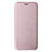 Leather Case Stands Flip Cover Holder L07Z for Samsung Galaxy A23 4G Rose Gold