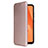 Leather Case Stands Flip Cover Holder L07Z for Samsung Galaxy A32 5G Rose Gold