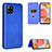 Leather Case Stands Flip Cover Holder L07Z for Samsung Galaxy A42 5G Blue