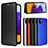 Leather Case Stands Flip Cover Holder L07Z for Samsung Galaxy F42 5G