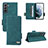 Leather Case Stands Flip Cover Holder L07Z for Samsung Galaxy S22 Plus 5G