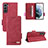 Leather Case Stands Flip Cover Holder L07Z for Samsung Galaxy S22 Plus 5G