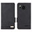 Leather Case Stands Flip Cover Holder L07Z for Sharp Aquos Sense8 Black