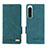 Leather Case Stands Flip Cover Holder L07Z for Sony Xperia 5 IV Green