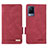 Leather Case Stands Flip Cover Holder L07Z for Vivo V21 5G Red