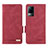 Leather Case Stands Flip Cover Holder L07Z for Vivo V21e 4G Red