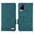 Leather Case Stands Flip Cover Holder L07Z for Vivo V21s 5G Green