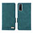 Leather Case Stands Flip Cover Holder L07Z for Vivo Y11s Green