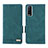 Leather Case Stands Flip Cover Holder L07Z for Vivo Y12s Green