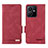 Leather Case Stands Flip Cover Holder L07Z for Vivo Y22s Red