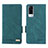 Leather Case Stands Flip Cover Holder L07Z for Vivo Y31 (2021) Green