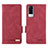 Leather Case Stands Flip Cover Holder L07Z for Vivo Y31 (2021) Red