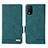 Leather Case Stands Flip Cover Holder L07Z for Vivo Y3s (2021) Green