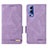 Leather Case Stands Flip Cover Holder L07Z for Vivo Y52 5G Purple